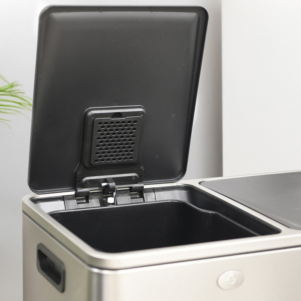 Kitchen Master 60L Premium Recycle Bin Light Grey Image 3