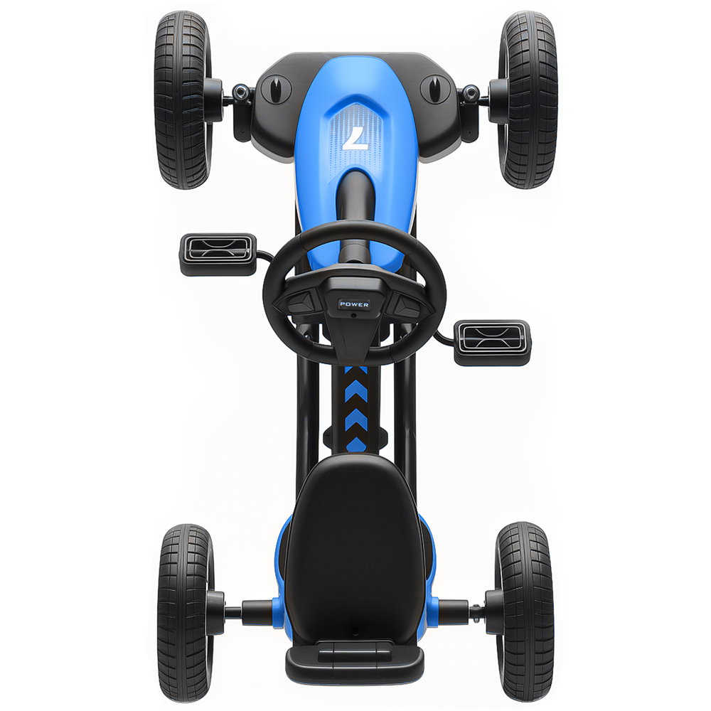 Tommy Toys Kids Pedal Go Kart with Silent EVA Wheels Blue Image 3
