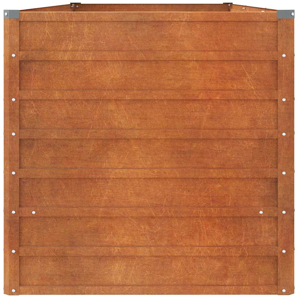 vidaXL Rusty Corten Steel Raised Garden Bed 77 x 80 x 240cm Image 4