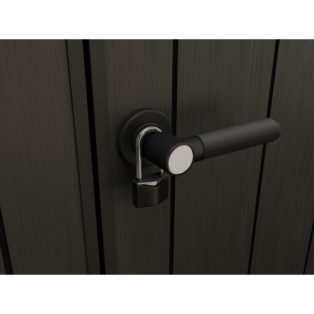 Keter Oakland 754 Double Door Grey Outdoor Storage Shed Image 5