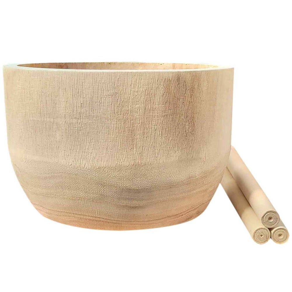 Lechuza Hortico Gaia Brown Wooden Planter with Legs H55cm Image 3