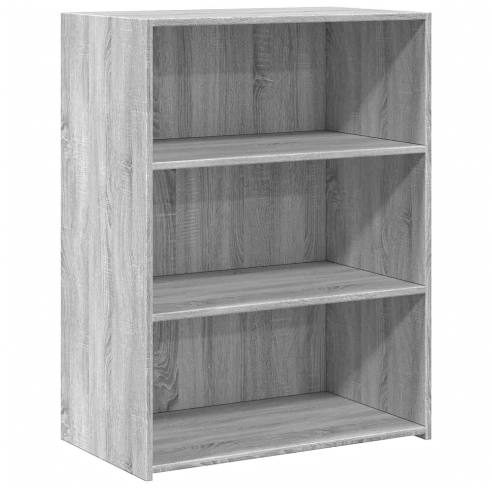 vidaXL 3 Shelf Grey Sonoma Sideboard Image 2