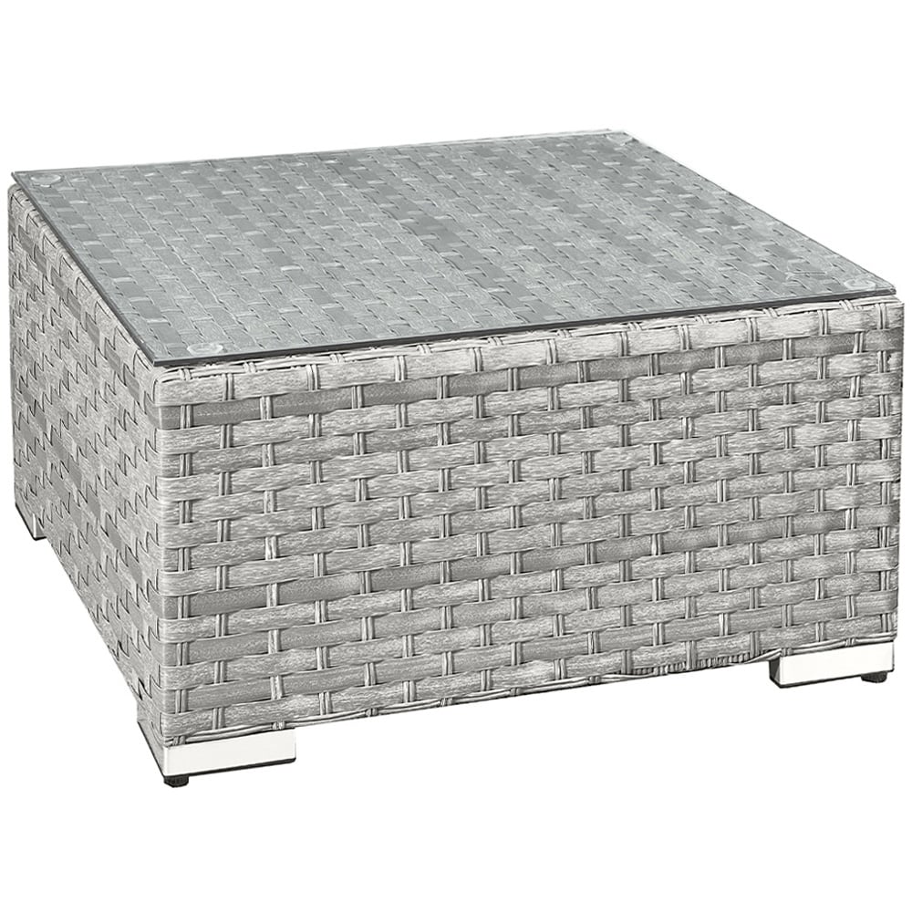 Oseasons Malta Dove Grey Rattan Coffee Table Image 2