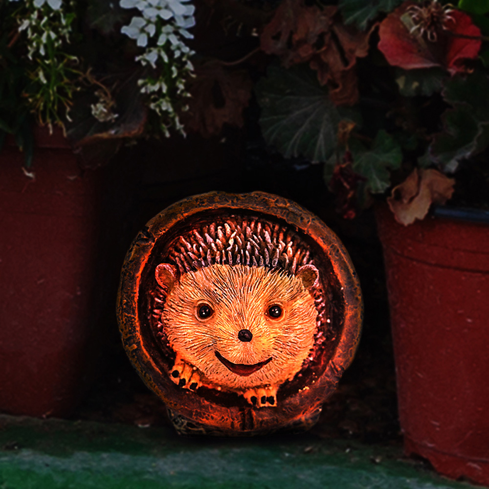 Avilo Hedgehog Solar Light Garden Ornament Image 3