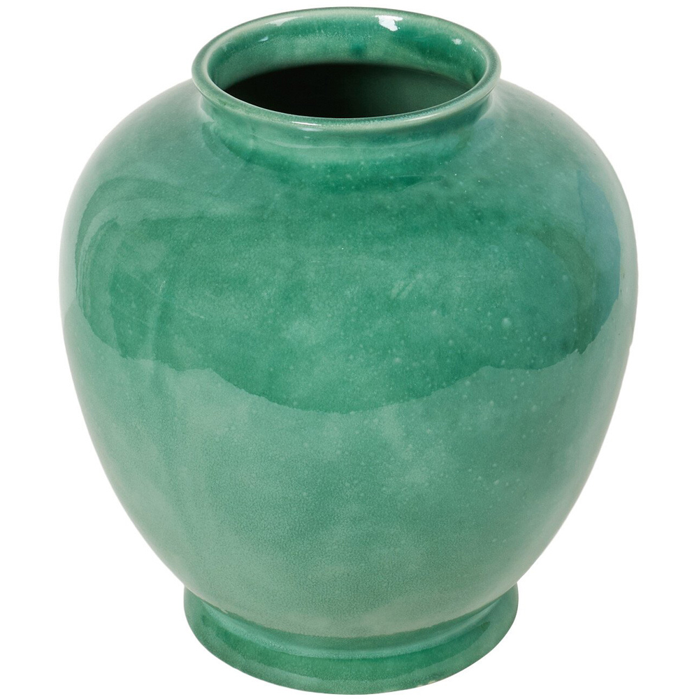 Polly Reactive Glaze Vase - Green Image 1