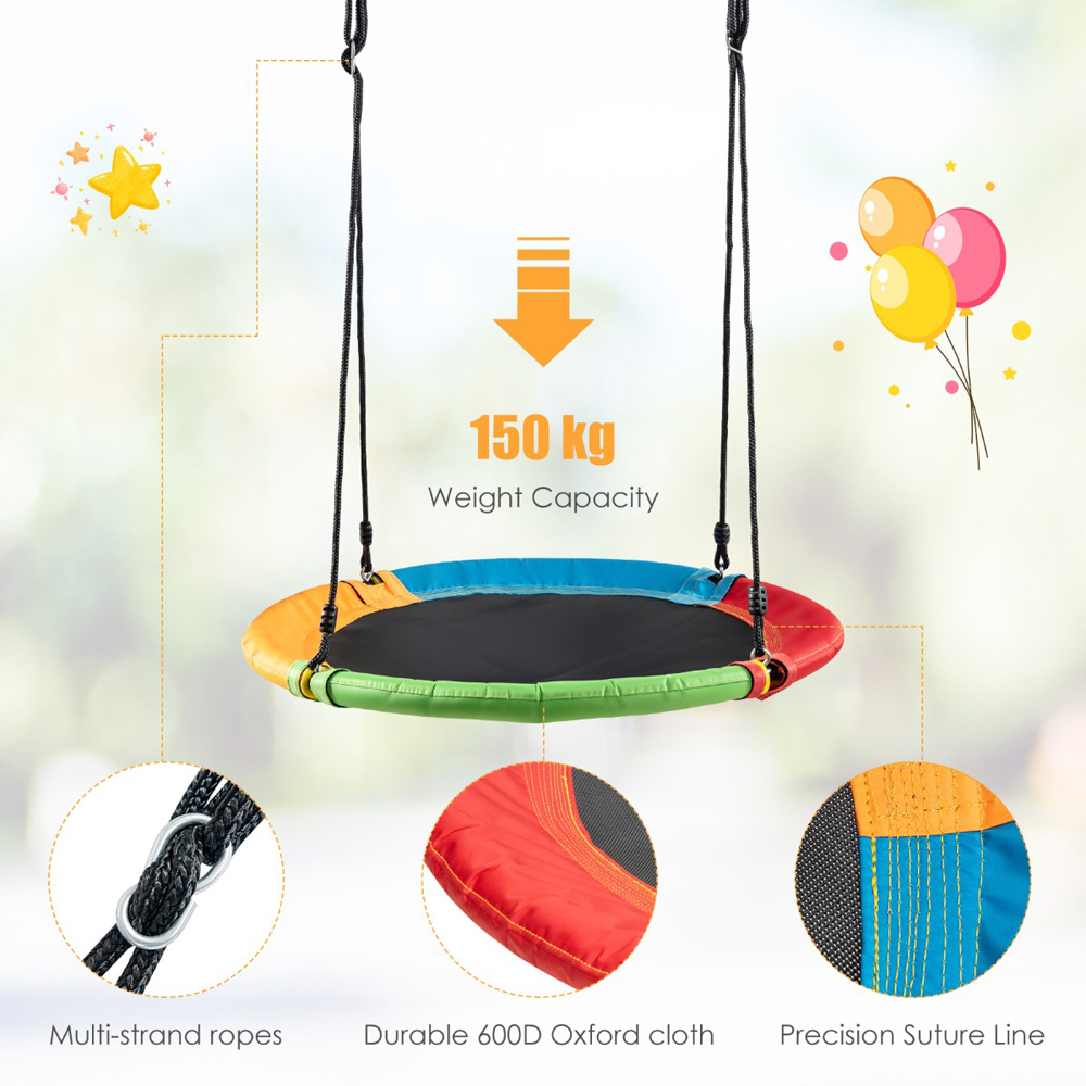 Costway Kids Double Swing Set Image 5