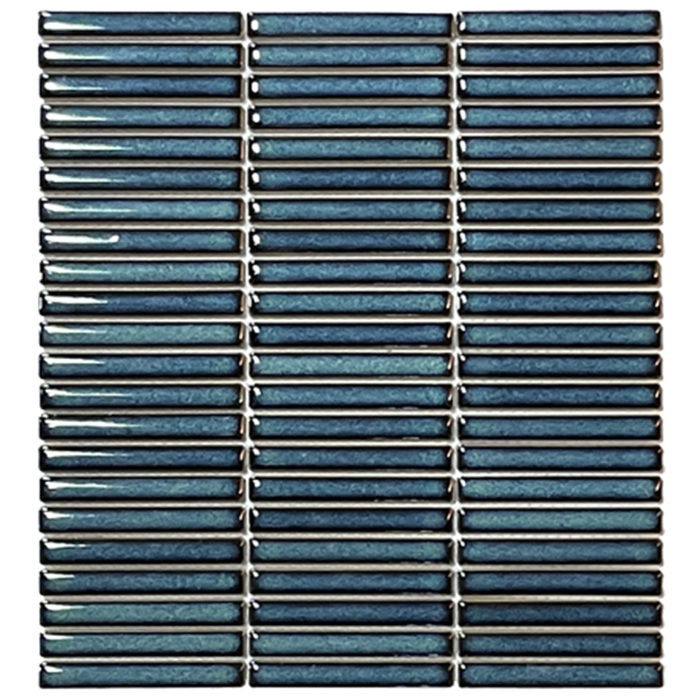 House of Mosaics Kingfisher Mini Linear Mosaic Tile Sheet Image 2