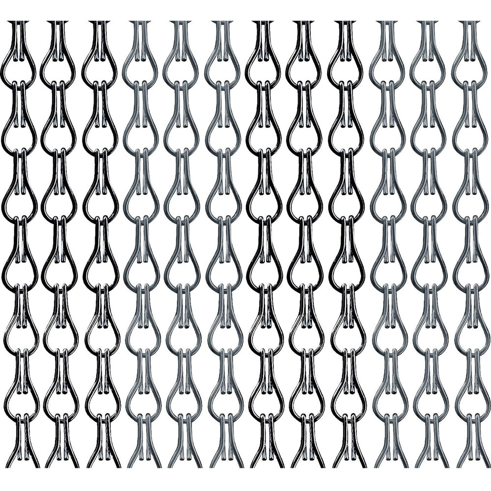 Xterminate Black and Grey Chain Curtain Fly Screen Image 5