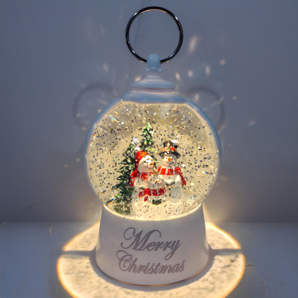 Merry Christmas Snowman LanternMulticolour Image 2