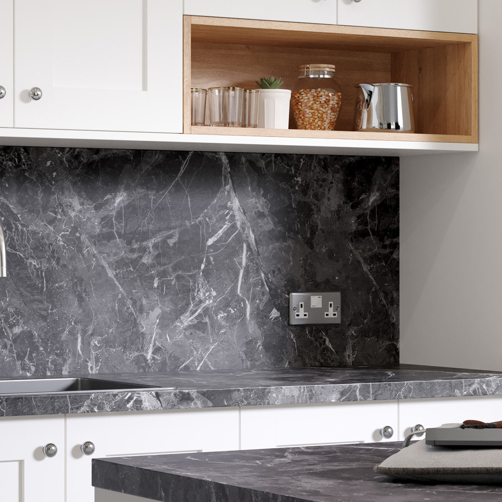 Options Plus Marqunia Marble Post-Formed Laminate Kitchen Worktop 4100 x 600 x 38mm Image 2