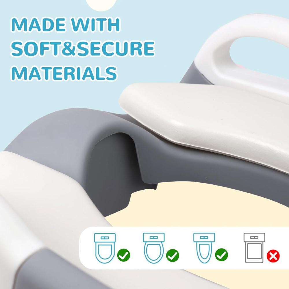 Alivio 2-in-1 Kids Potty Training Seat with Adjustable Ladder Image 5