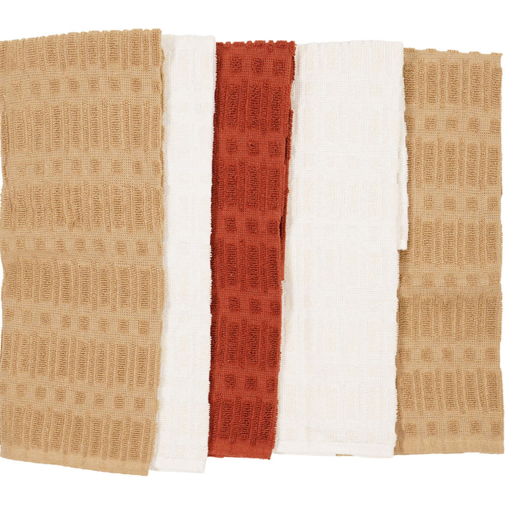 Pack of 5 Terry Tea Towels Image 3