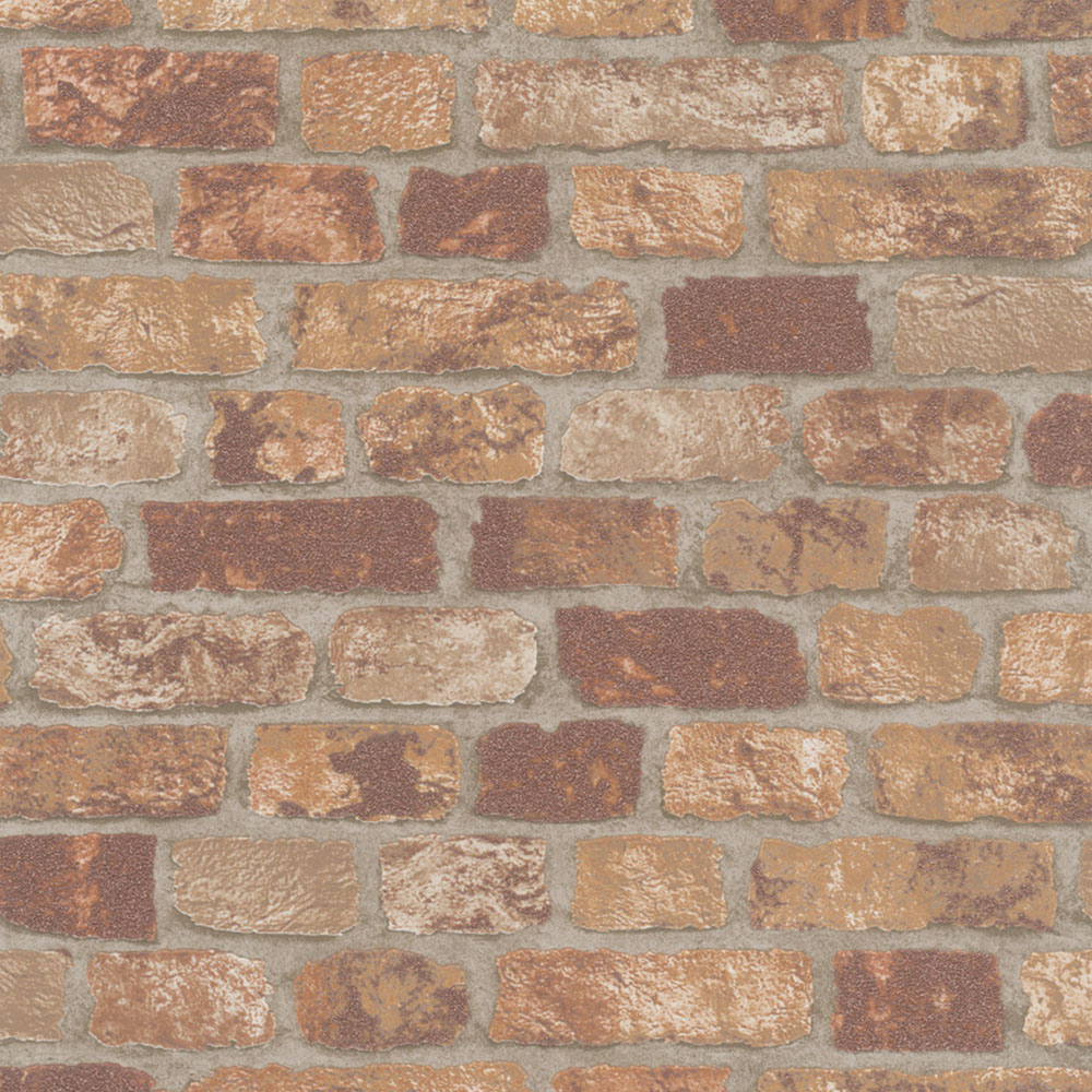 Galerie Industrial Effects Sand Red Brick Wallpaper Image 1