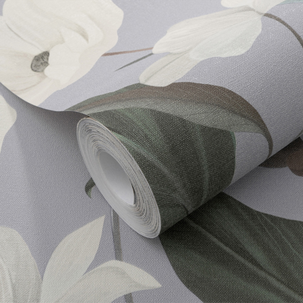 Erismann Fairy Blossom Grey Wallpaper Image 2