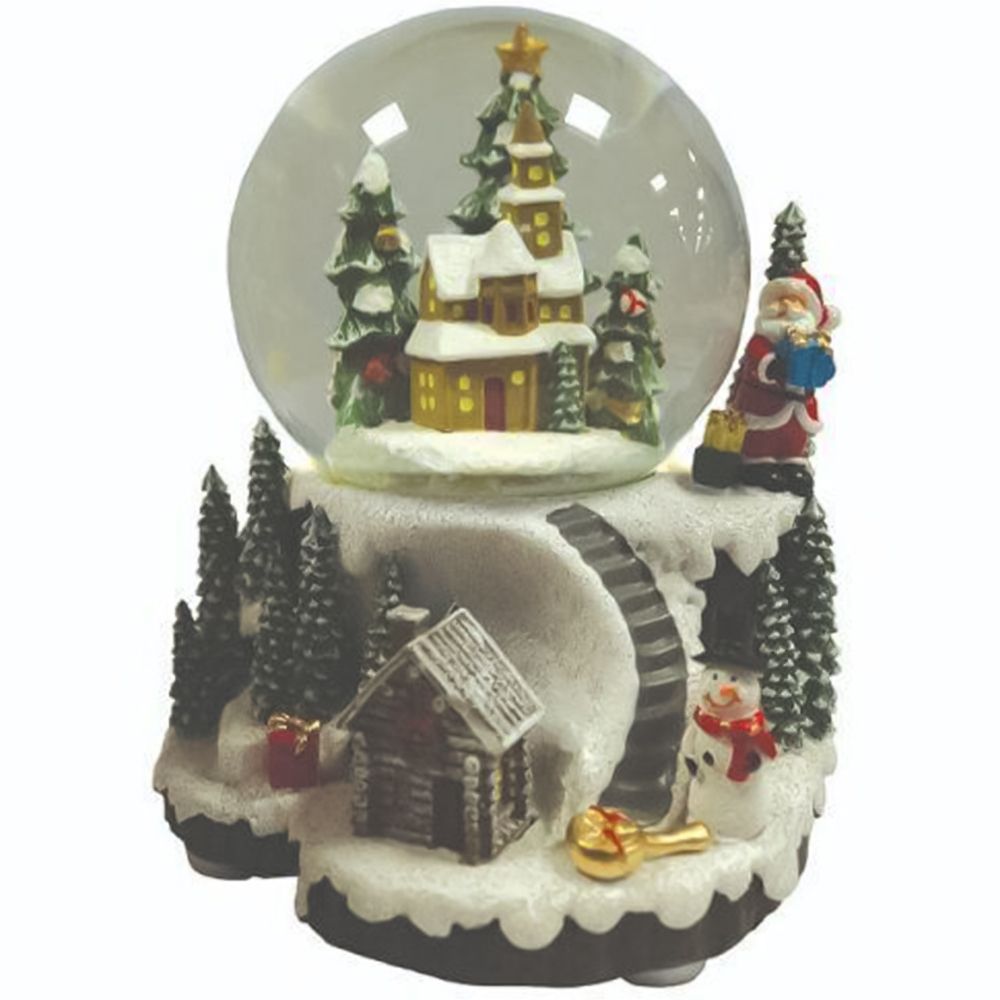 Marco Paul Village Wonderland Snow Sphere Christmas Decoration Image 1