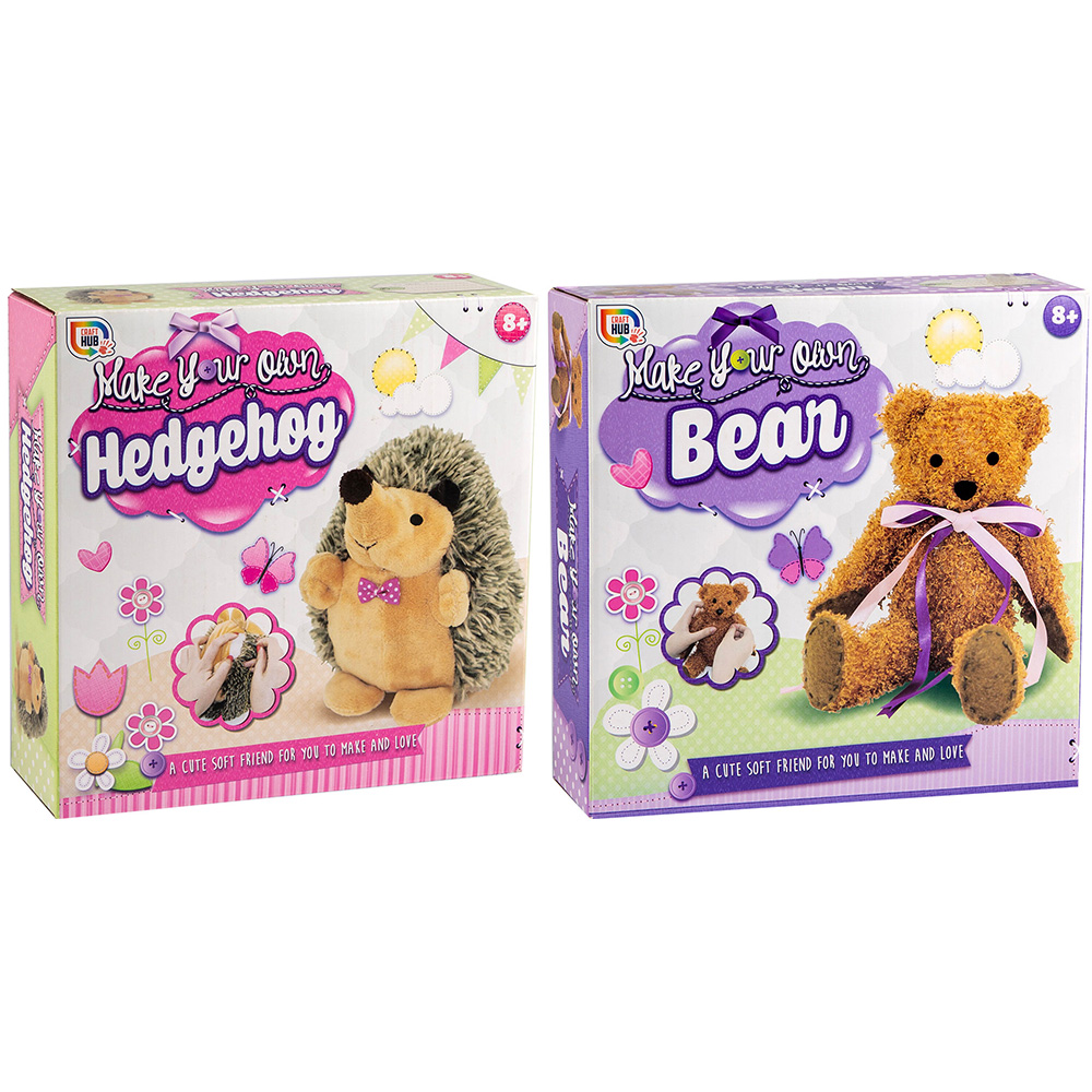 Single Grafix Make Your Own Plush Toy Kit in Assorted styles Wilko