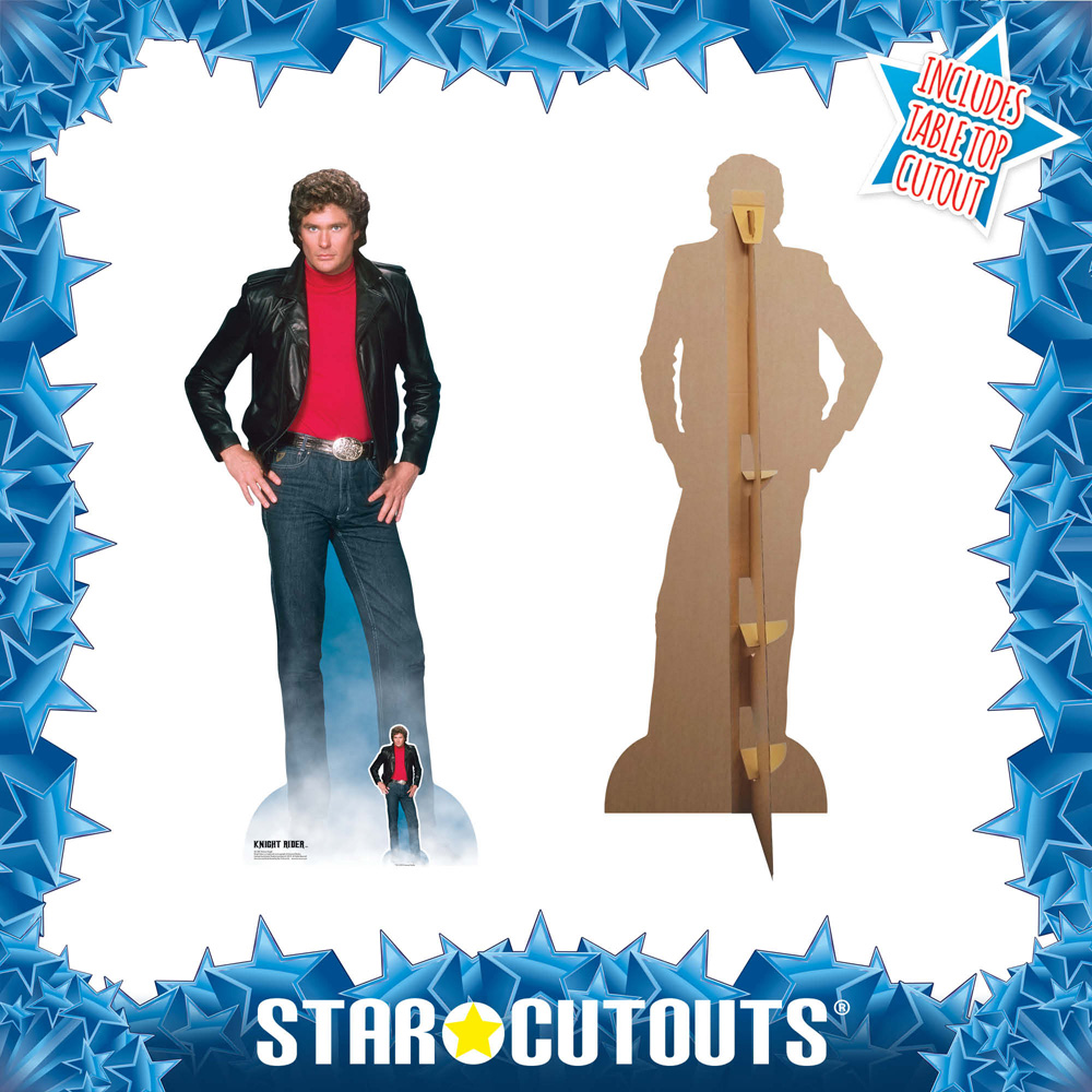 Star Cutouts Michael Knight David Hasselhoff Knight Rider Cardboard Cutout 6.3ft Image 4