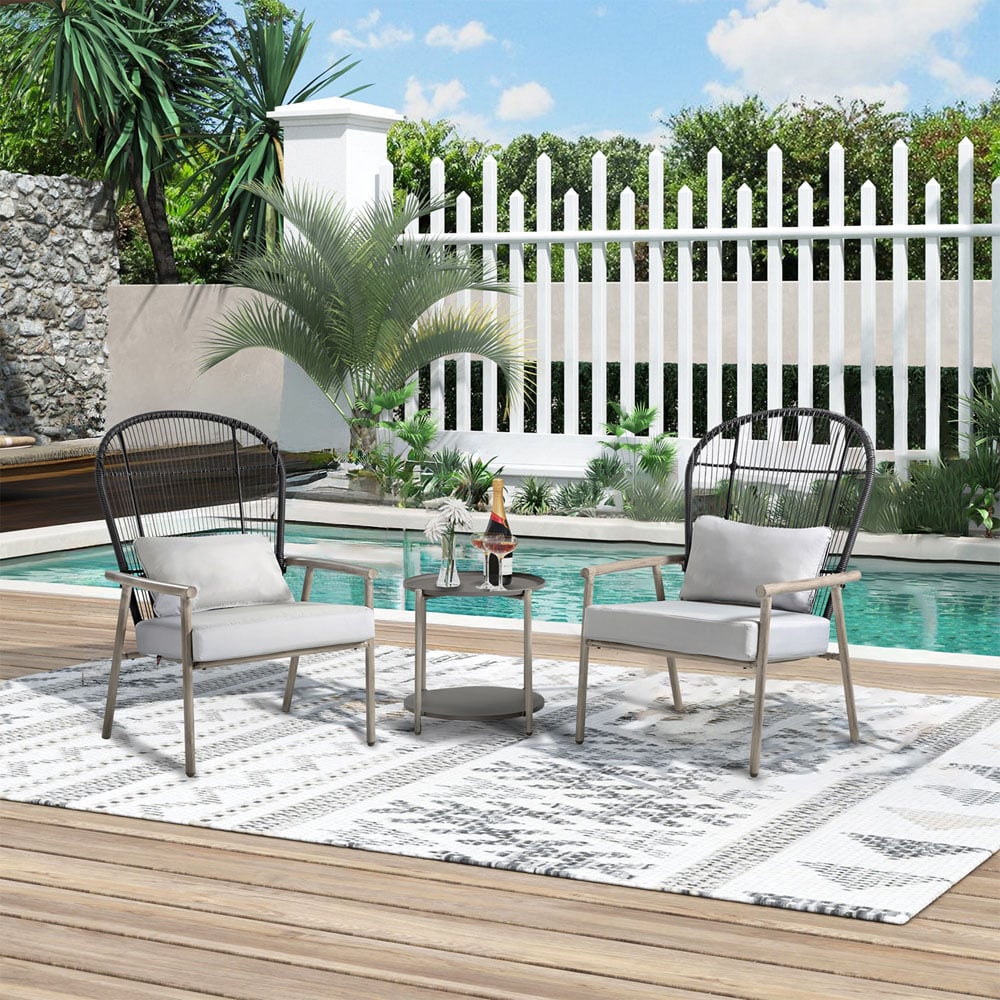 Darcie Bistro Set - Grey Image 9