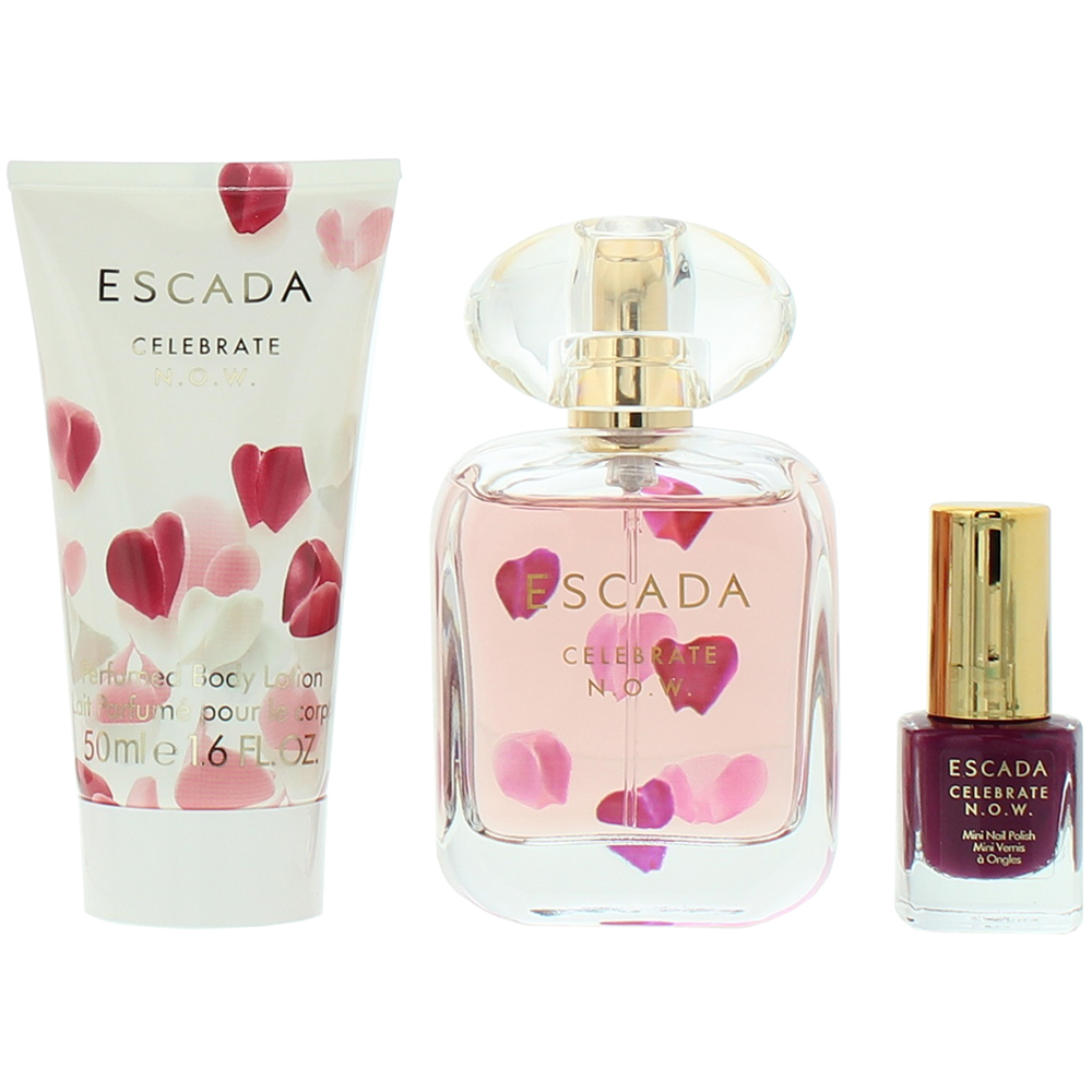 Escada Celebrate N.O.W. Eau de Parfum 3 Pieces Gift Set Image 2
