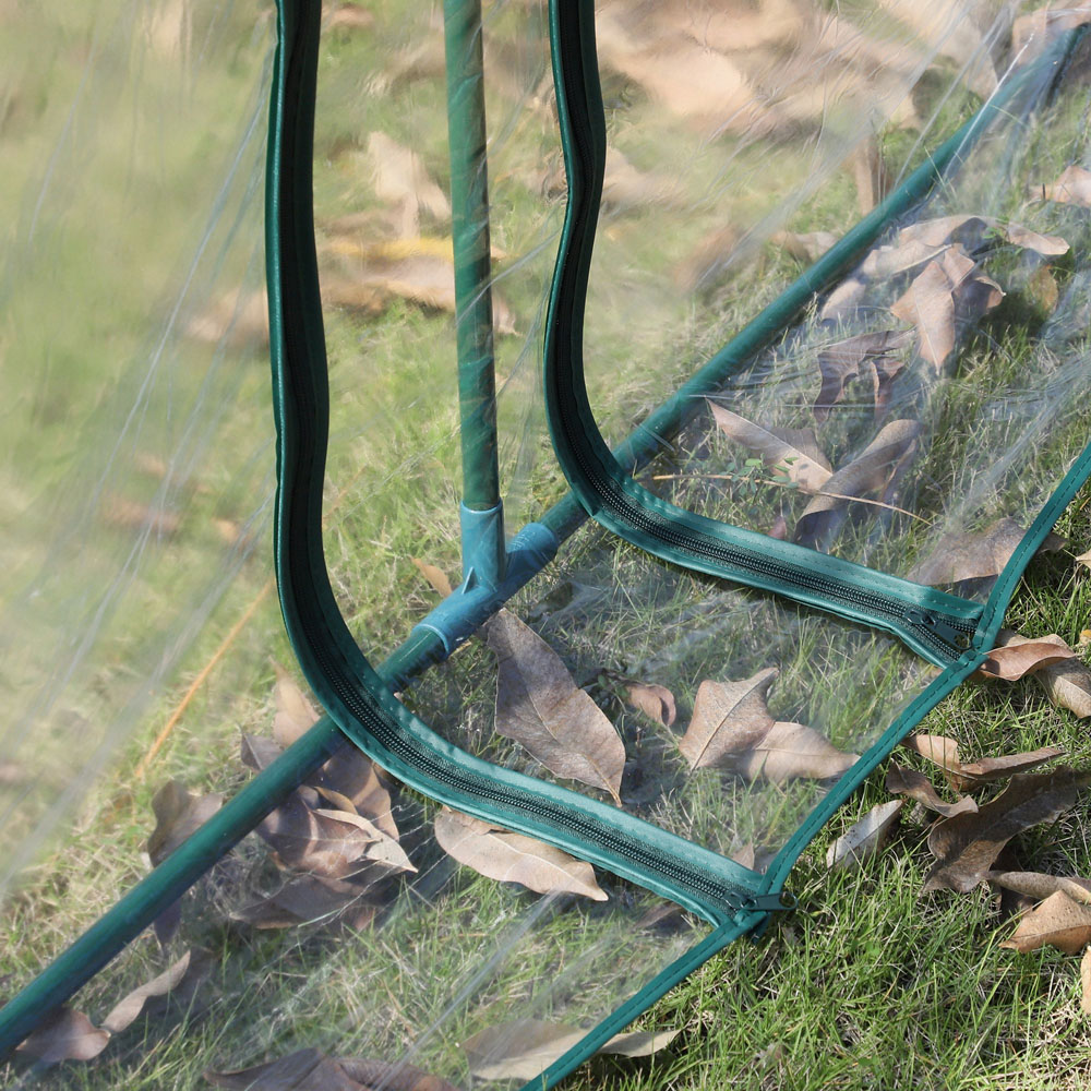 Outsunny Portable Long Tunnel 11.4 x 3.2ft Greenhouse Image 3