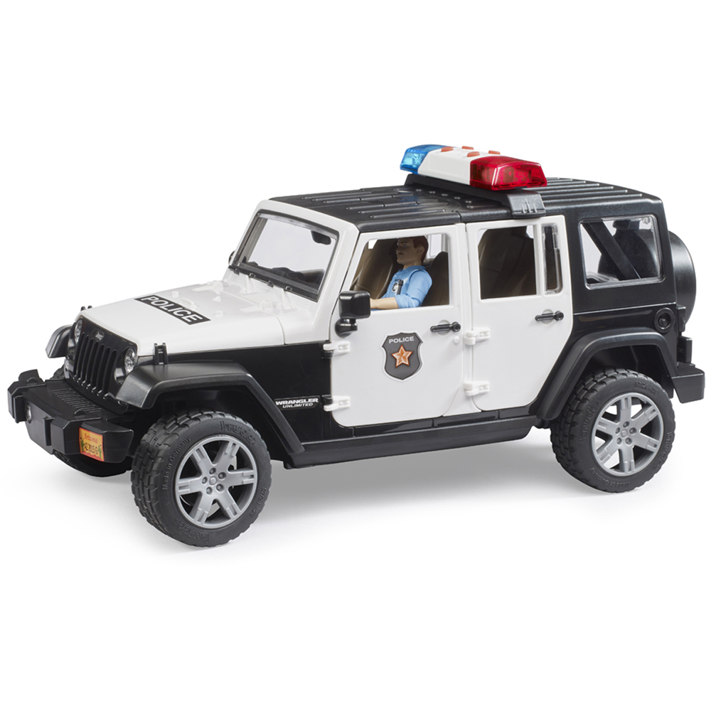 Bruder Kids Jeep Wrangler Unlimited Rubicon Police Officer Emergency Response Playset Model Image 6