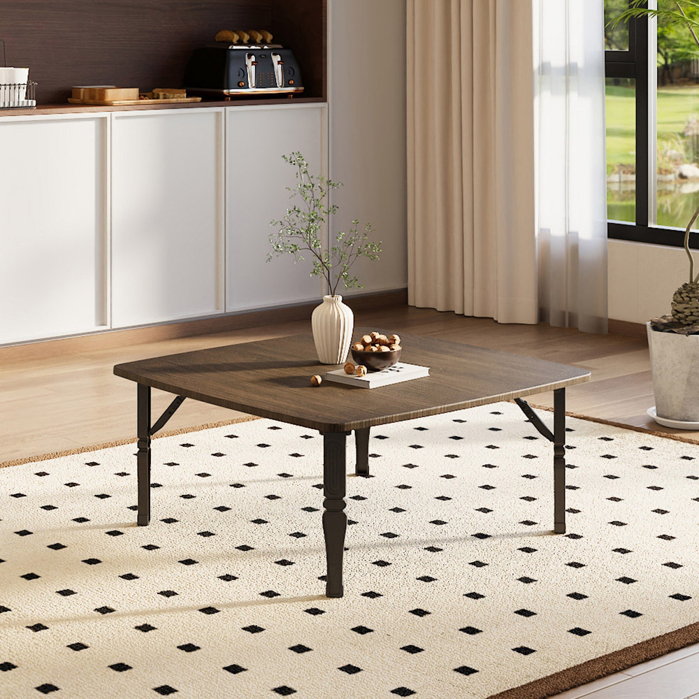 Living and Home Brown Foldable Coffee Table Image 5