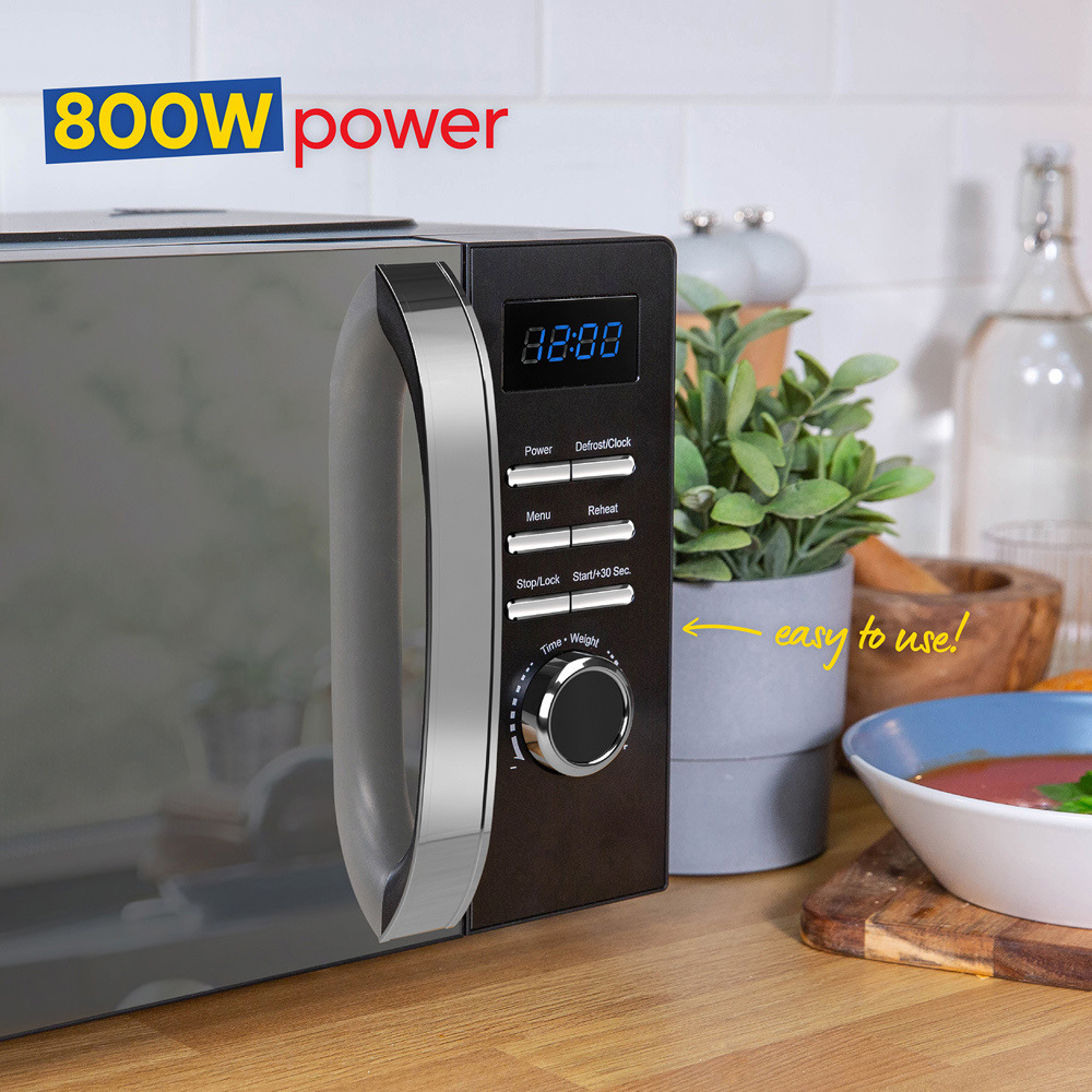 Russell Hobbs RHMD830MB Matt Black 20L Digital Microwave 800W Image 7