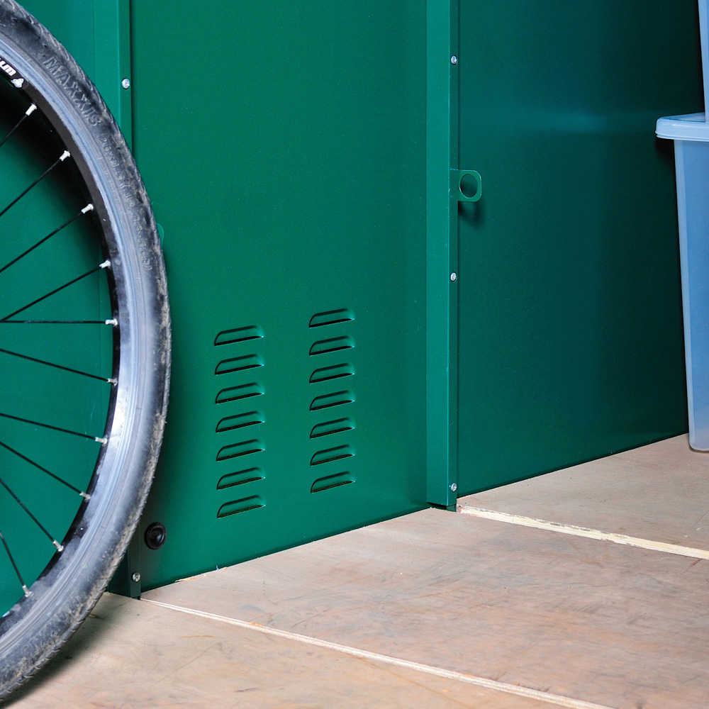 Asgard Centurion 5 x 9ft Double Door Cream High Security Bike Shed Image 4