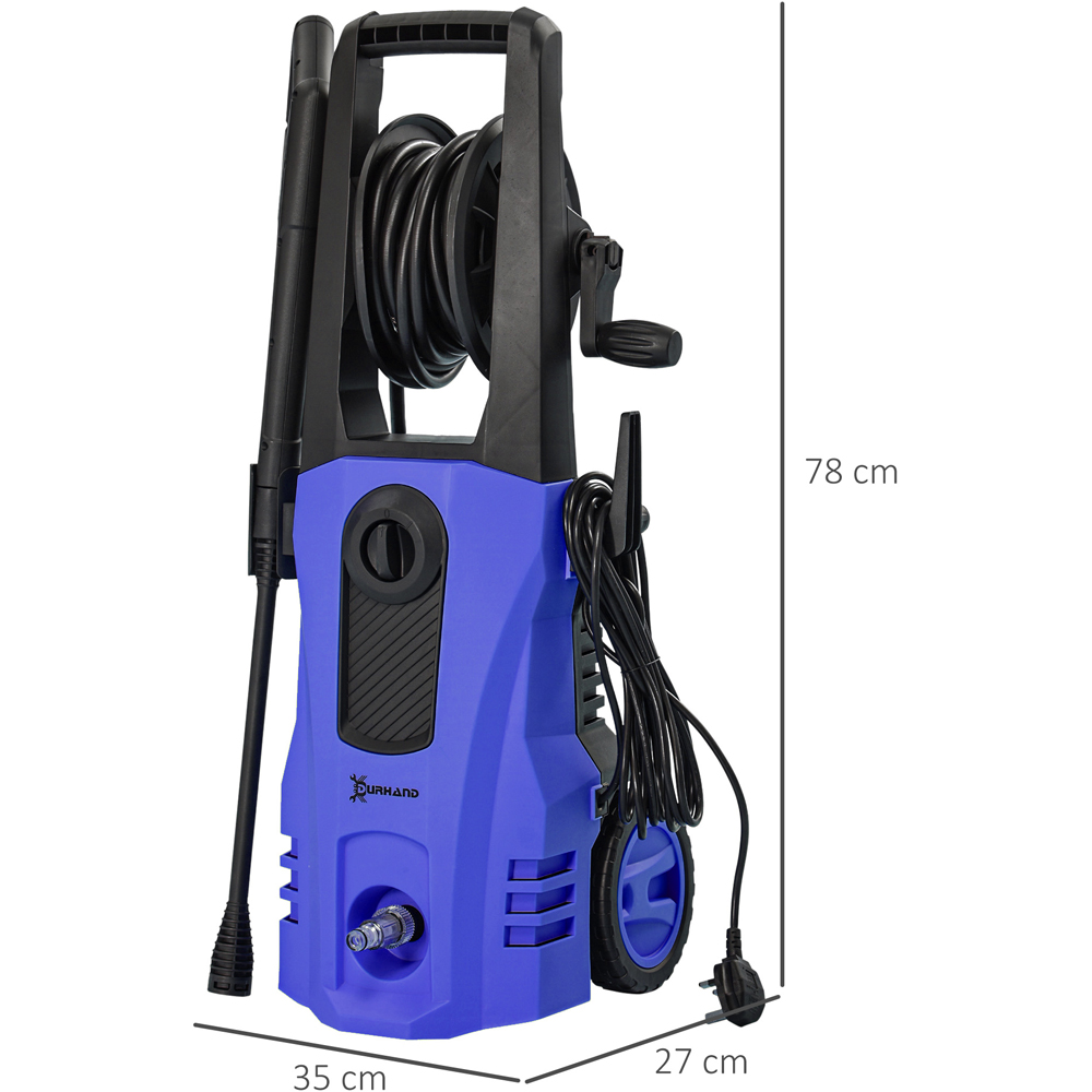 Outsunny 845-867V71BU Blue High Pressure Washer 1800W With Accessories Image 8
