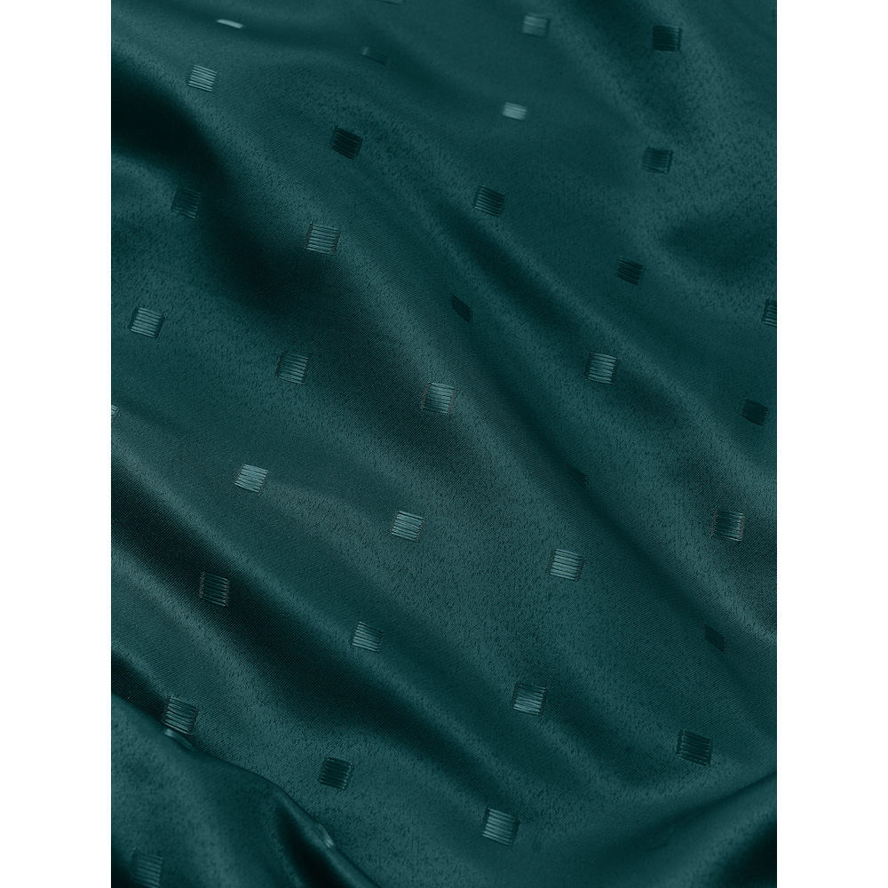 Alan Symonds Madison Teal Ring Top Curtain 168 x 183cm Image 8