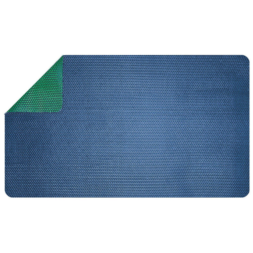 Nicoman Reversible Blue and Green Shower Mat 75 x 44cm Image 1