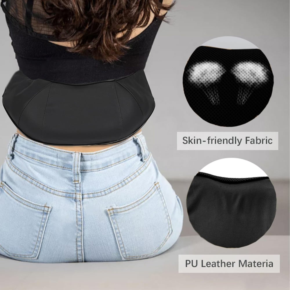 Alivio Shiatsu Black Heated Back and Neck Massager with Heat Deep Tissue Image 3