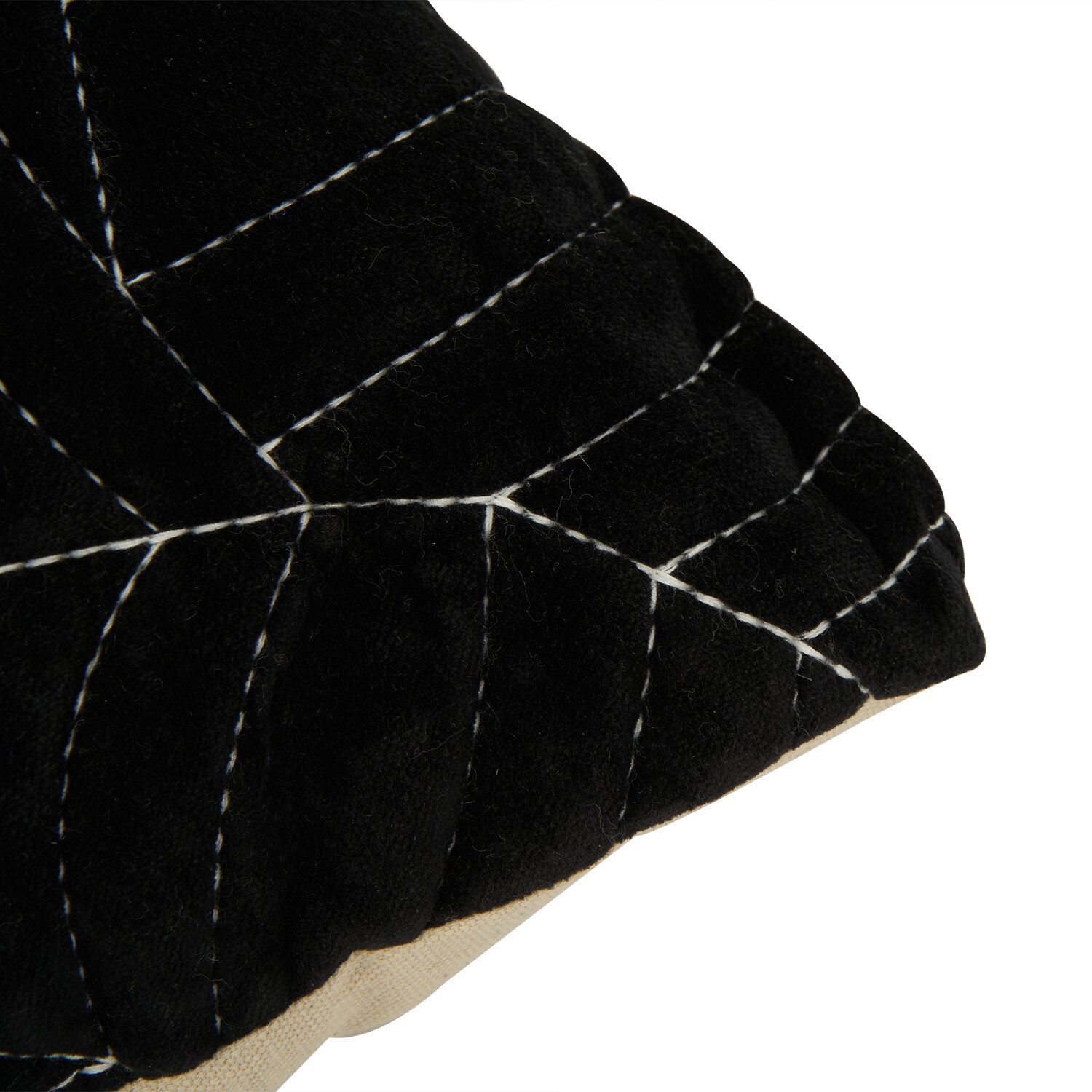 Wilko Black Spiderweb Cushion 30 x 50cm Image 2