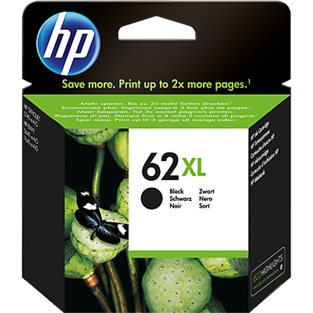 HP 62XL Black Ink Cartridges Image