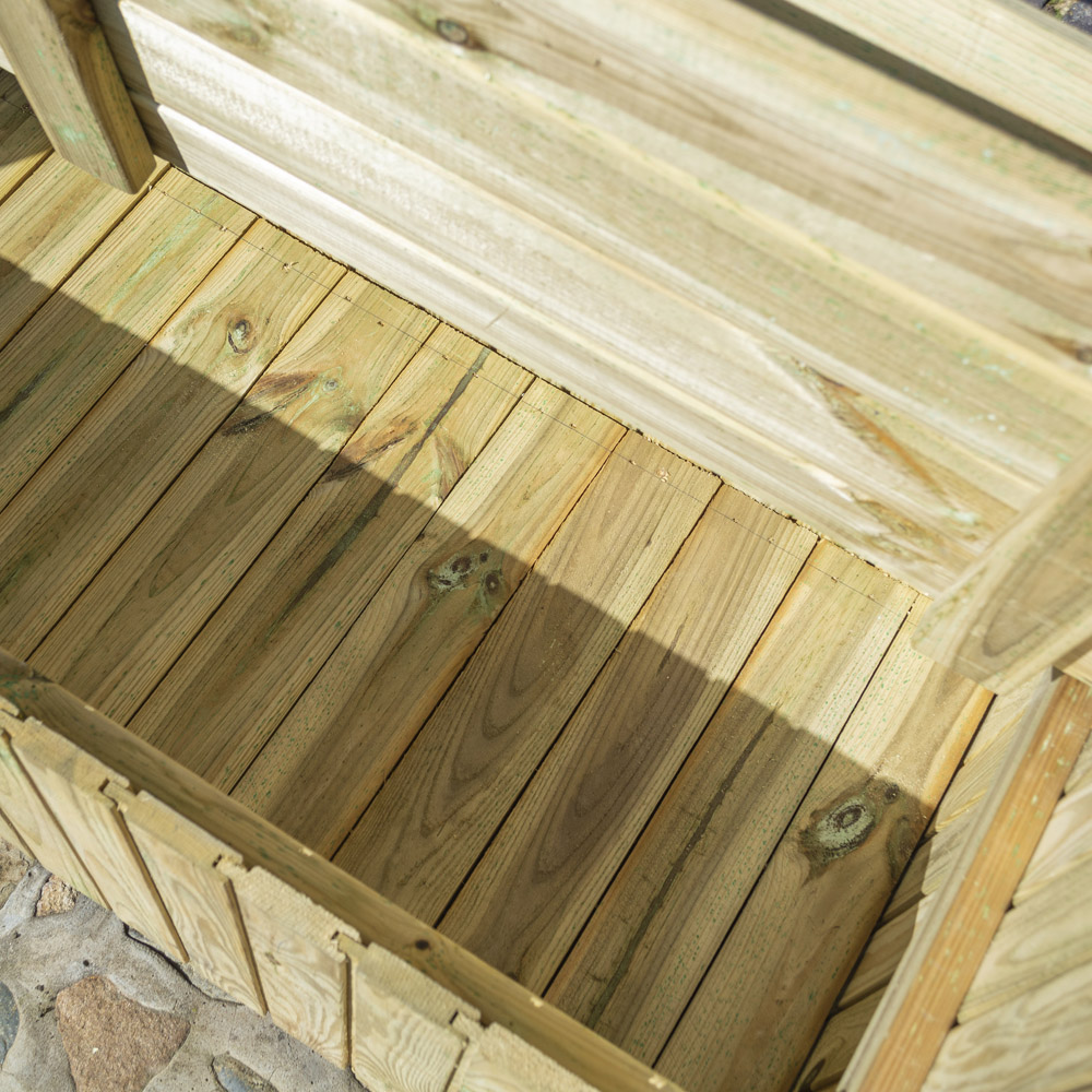 Rowlinson Stretton Natural Arbour with Slatted Roof Image 5