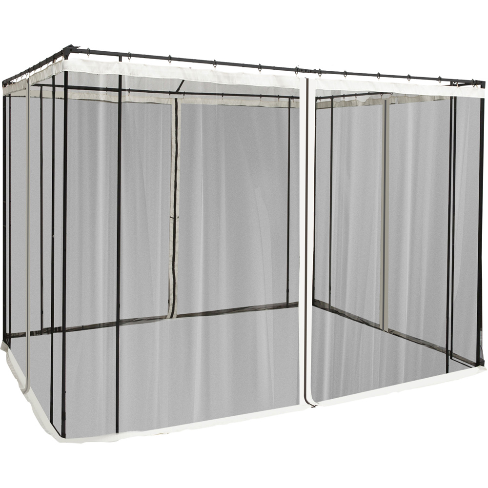 Outsunny 3 x 3m Mesh Mosquito Netting Screen Wall Image 3