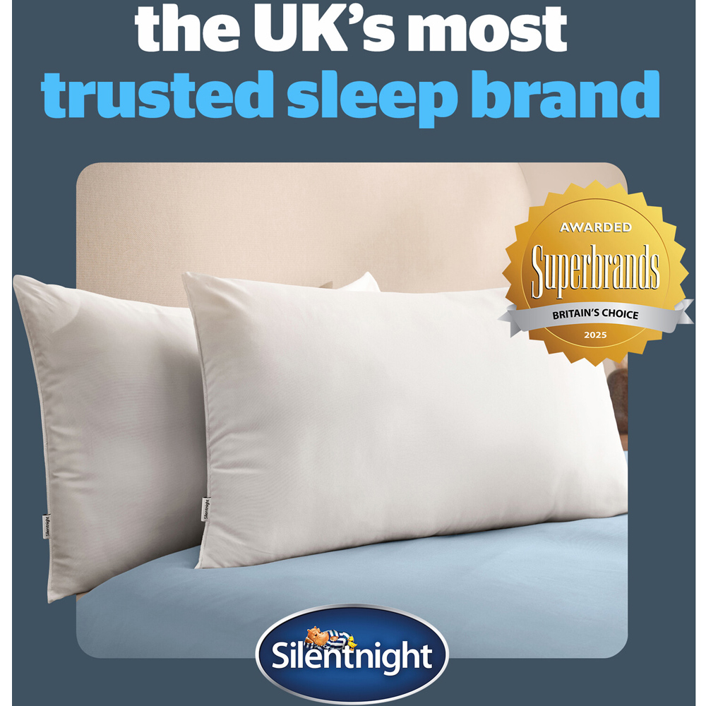 Silentnight Cotton Soft Pillow Pair White Image 7