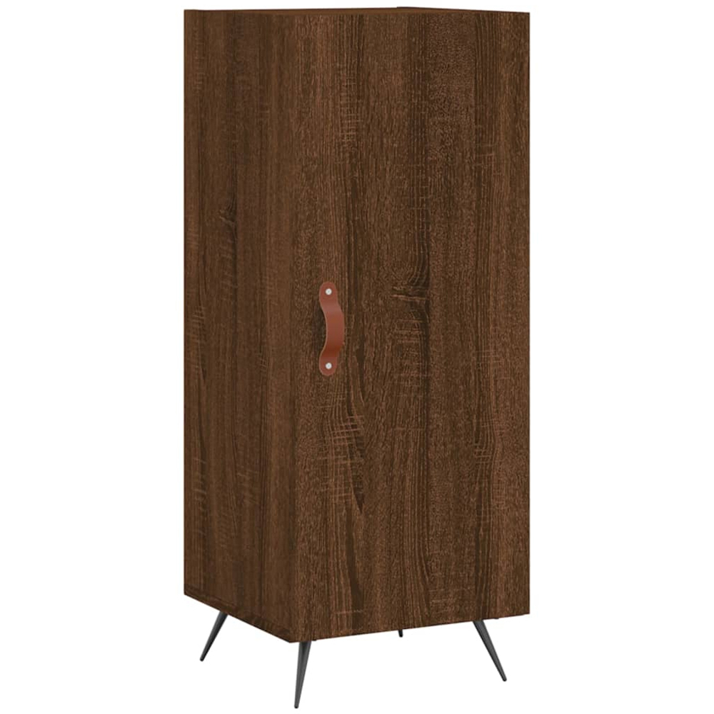 vidaXL Single Door Brown Oak Sideboard Image 2