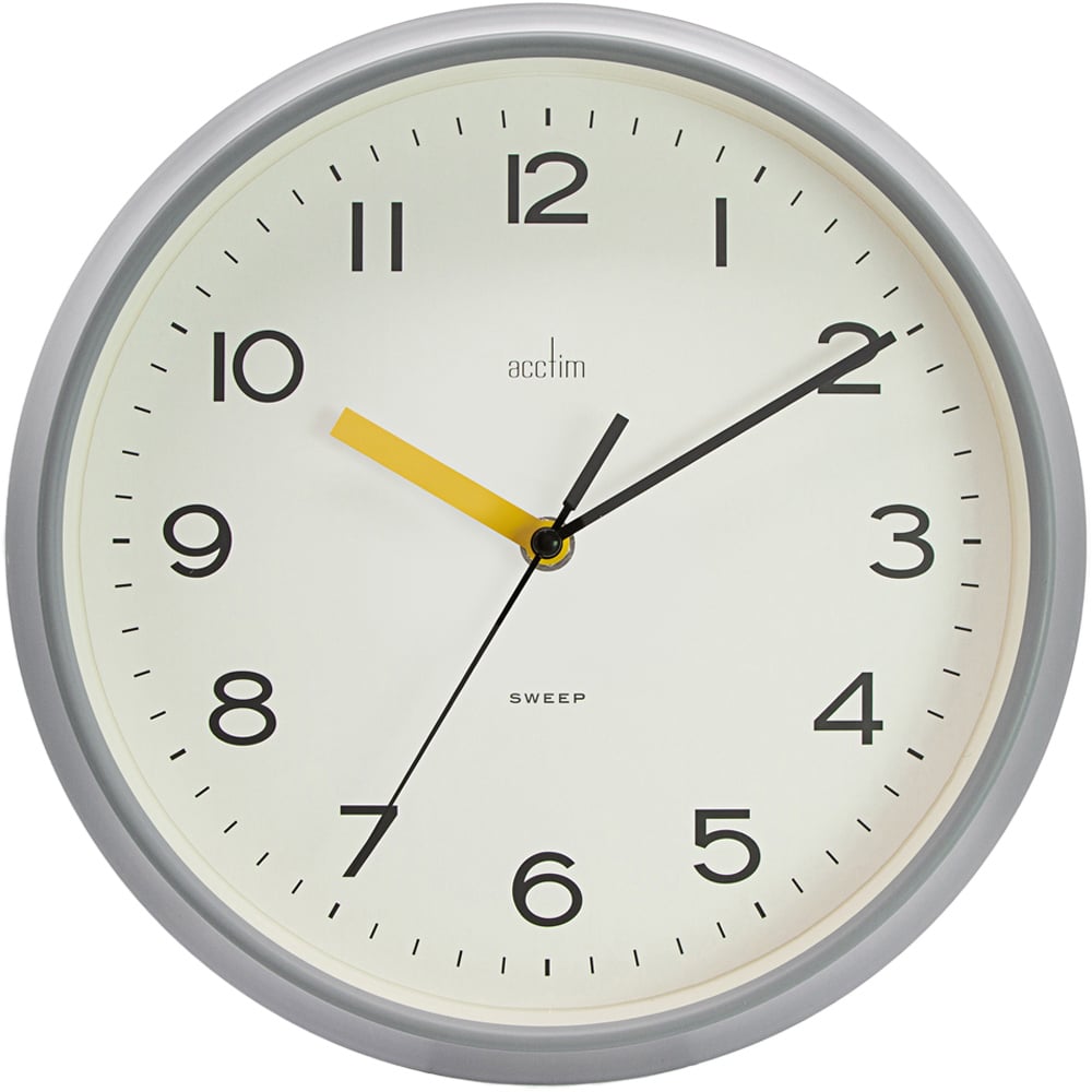 Acctim Rhea Pigeon Grey Wall Clock Image 1