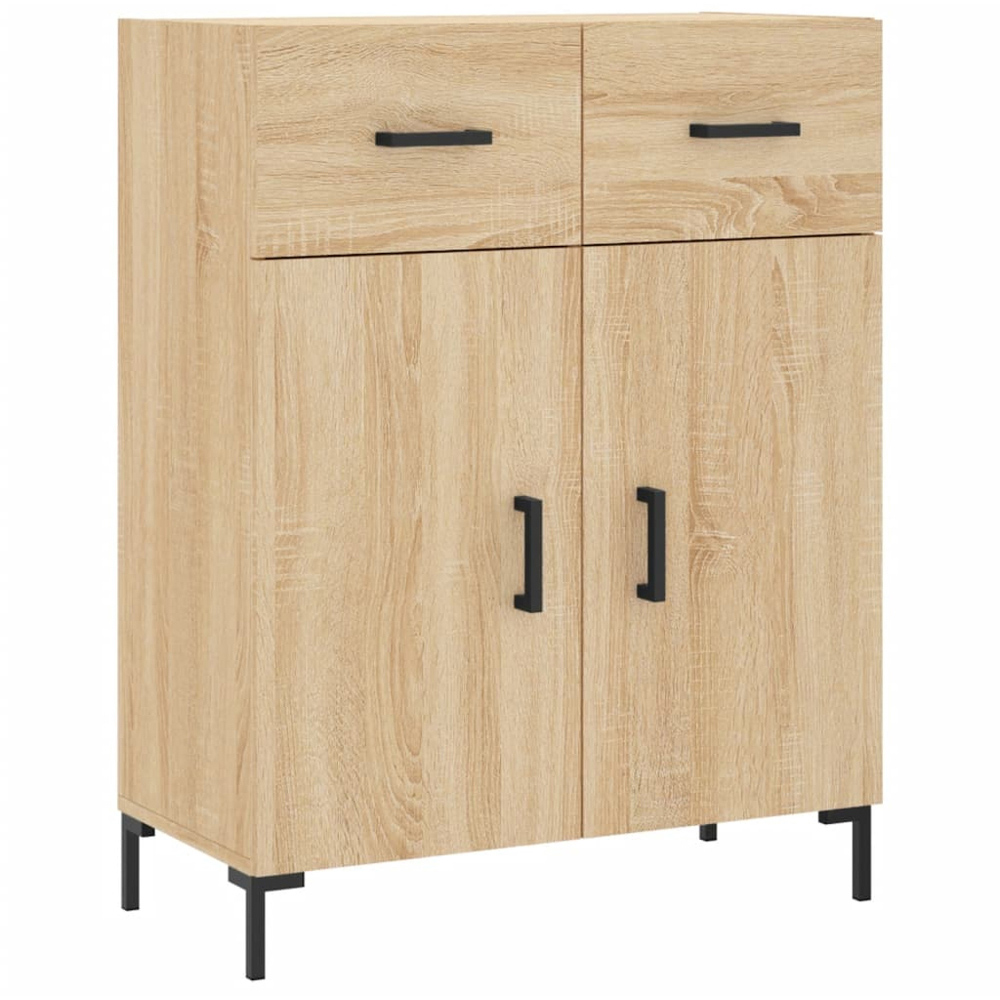 vidaXL 4 Door 2 Drawer 7 Shelf Sonoma Oak Highboard Image 7