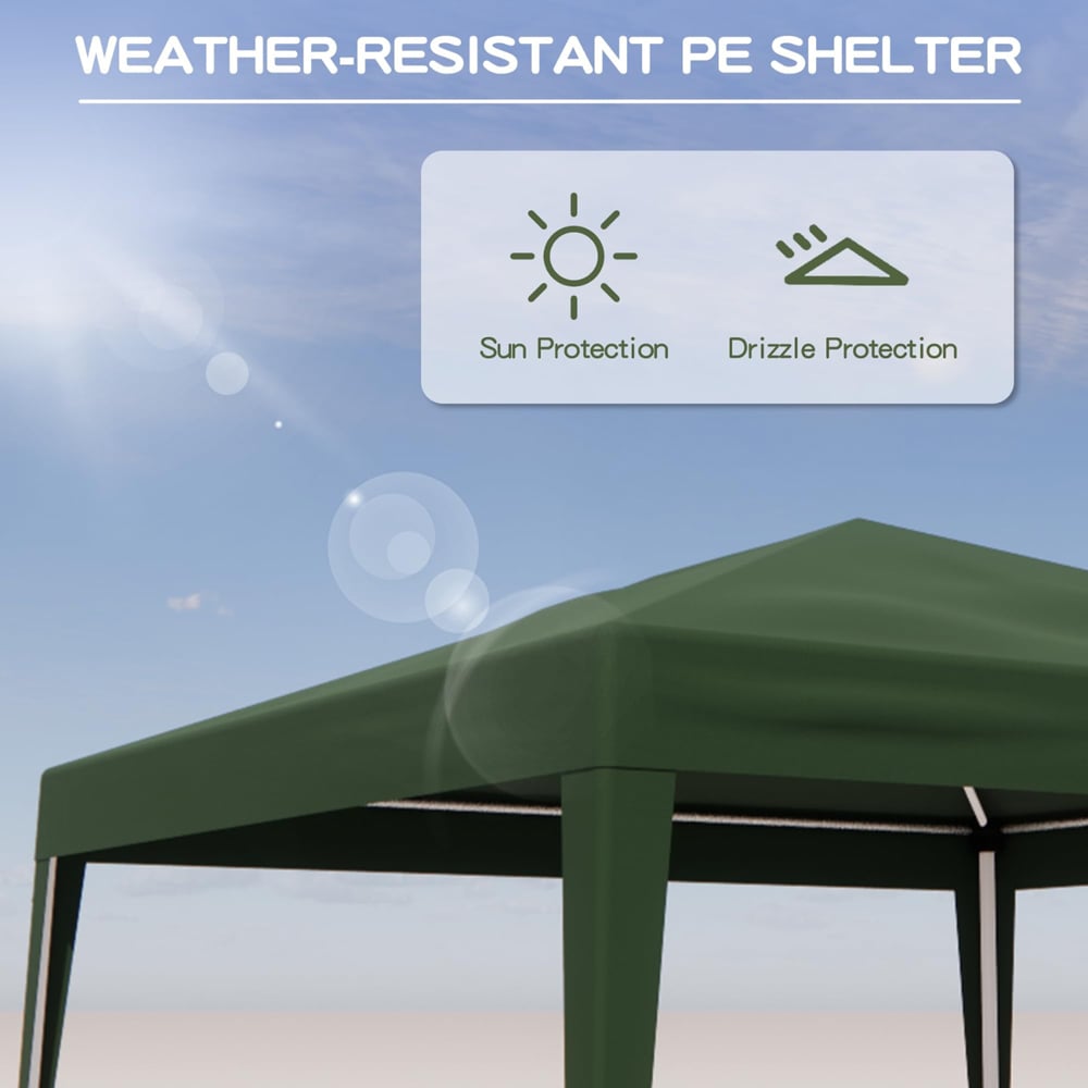 Alivio 3 x 3m Green Foldable Pop Up Gazebo Image 5