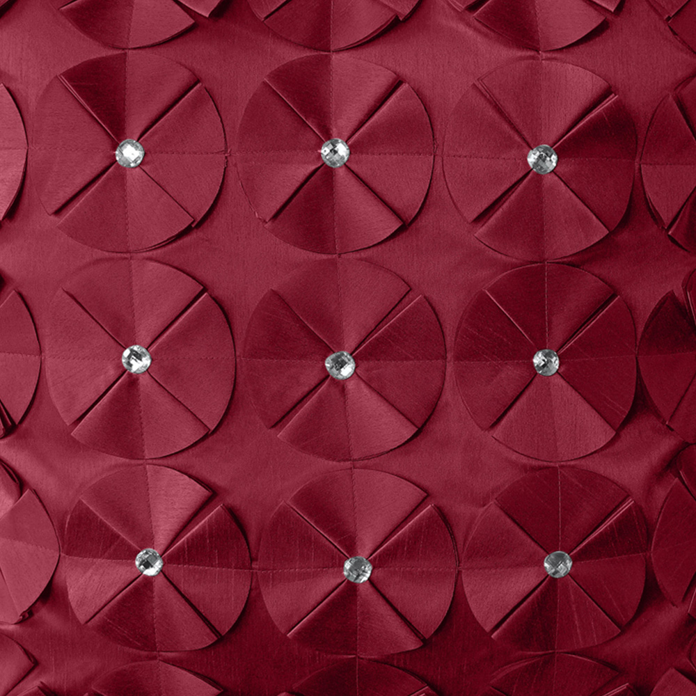 Intimates Vogue Diamante Burgundy Filled Cushion 56 x 56cm 2 Pack Image 2