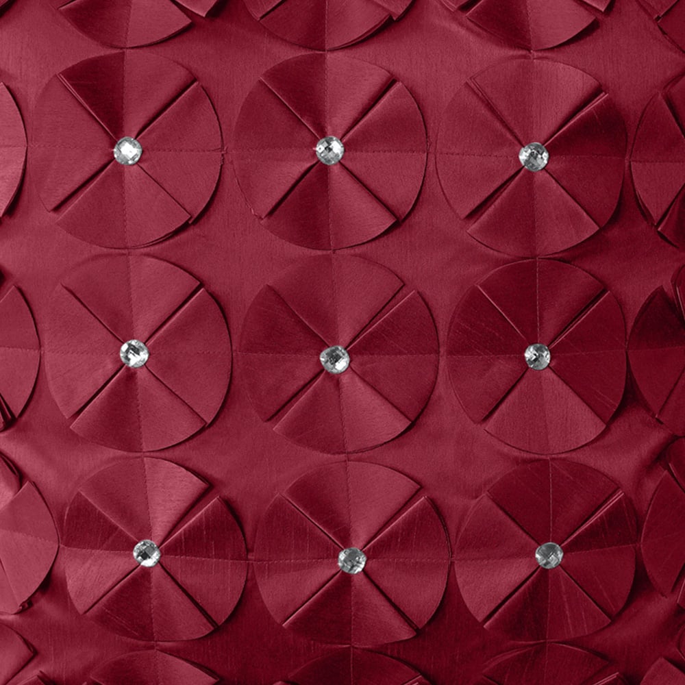 Intimates Vogue Diamante Burgundy Filled Cushion 43 x 43cm 2 Pack Image 2