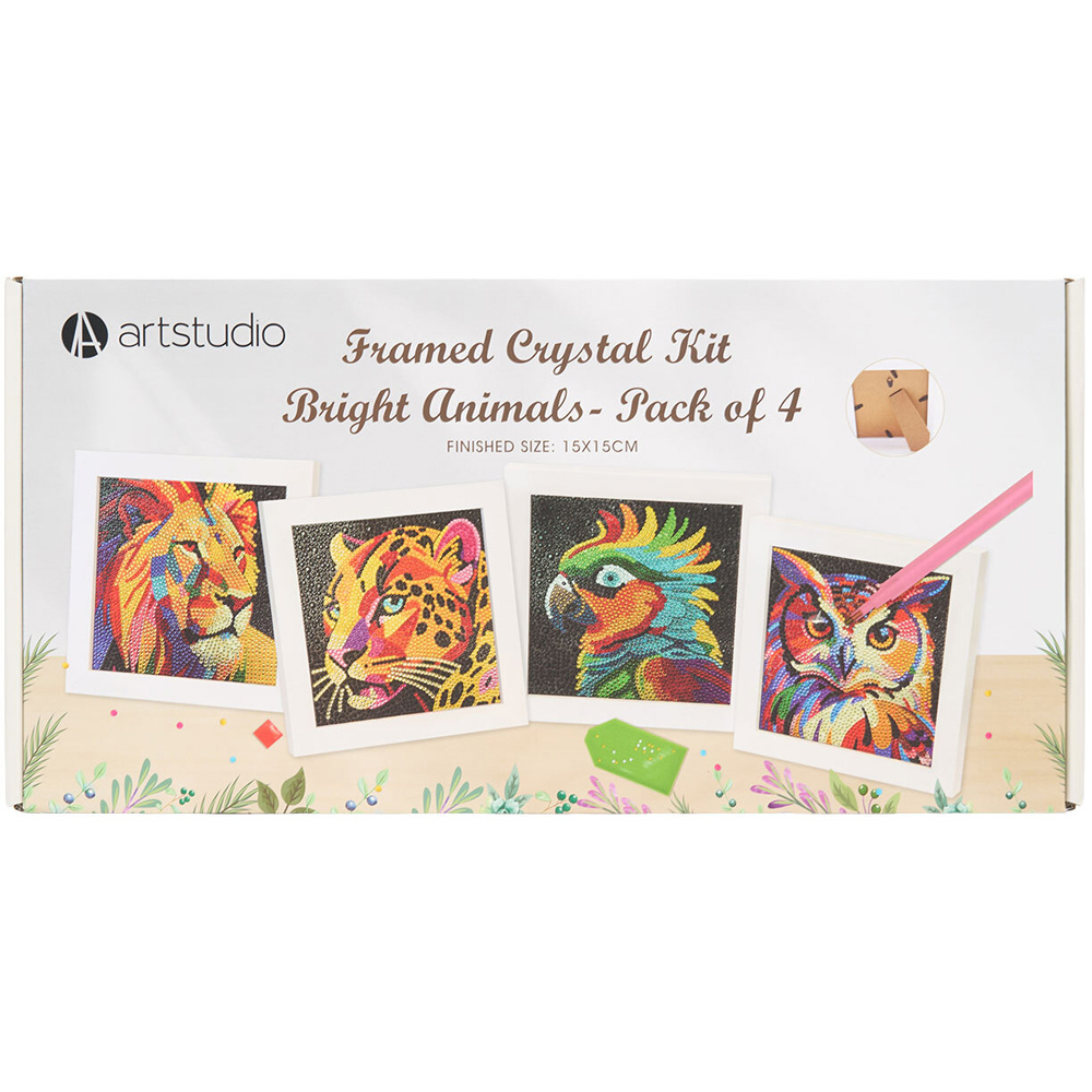 Pack of 4 Bright Animals Crystal Kits Image 2