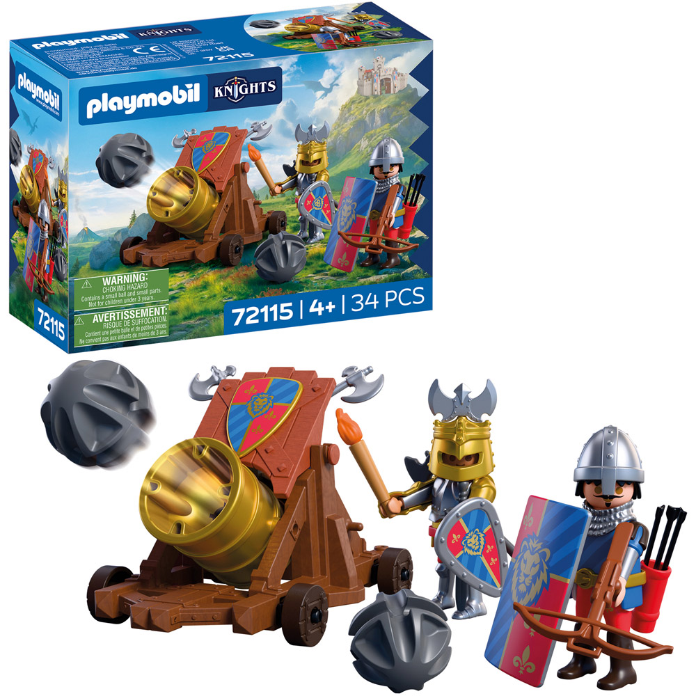 Playmobil Lion Knights' Firing Cannon Playset Image 3