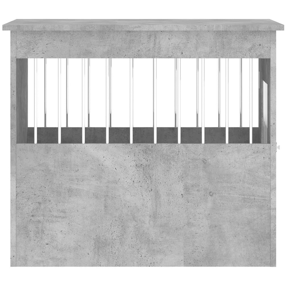 vidaXL Concrete Grey Processed Wood Dog Crate Furniture 55 x 75 x 65cm Image 7