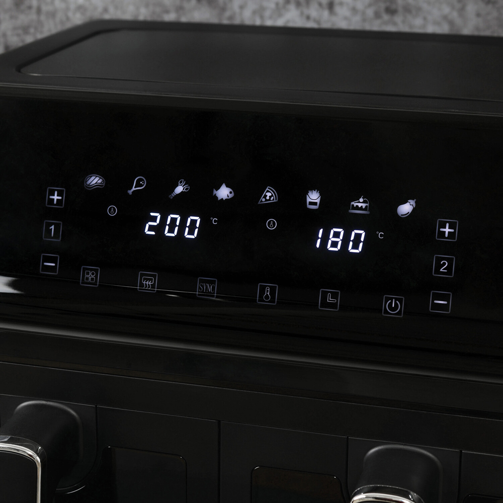 Kitchen Master Dual 8L Window Air Fryer Image 4