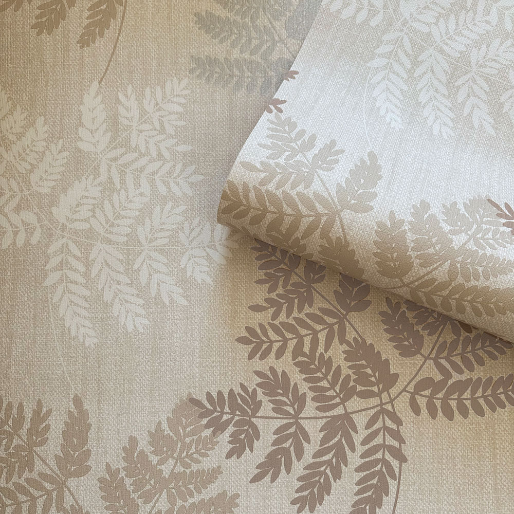 Belgravia Decor Fern Leaf Cream Wallpaper Image 2