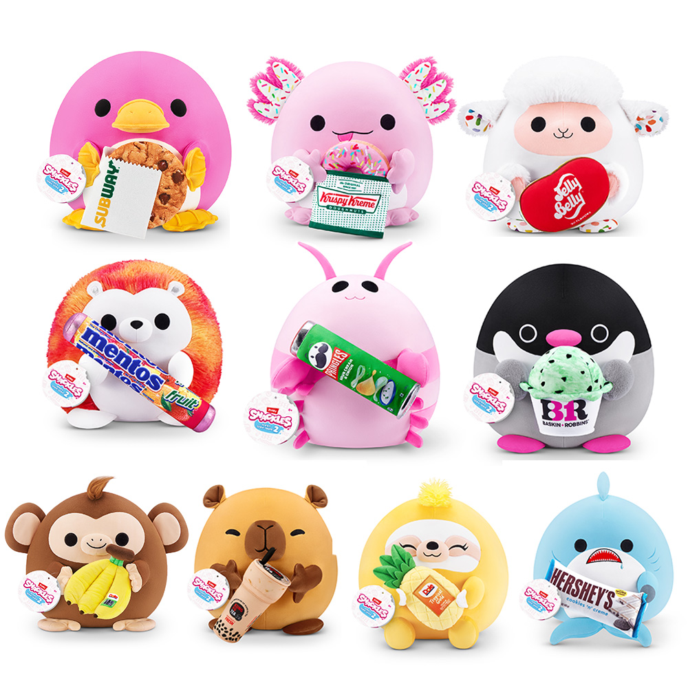 Snackles Series 2 Medium Squeezable Plush - Multicolour Image 1