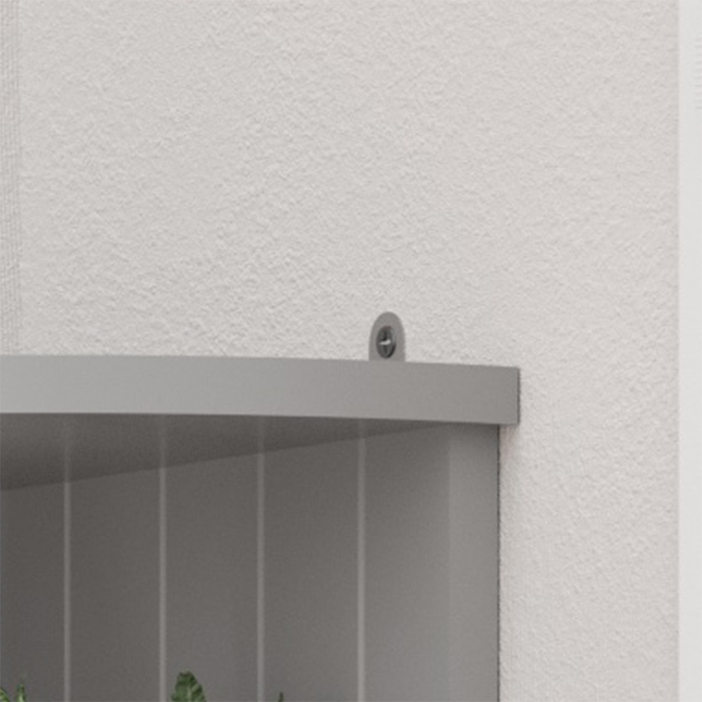 Home Source Grey Corner Storage Shelf Image 6